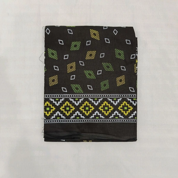 Twokart Cotton 265 GSM Bath, Face, Hair, Hand, Beach Gamcha (Black) Chanderi Gamchha - Free Size, Black