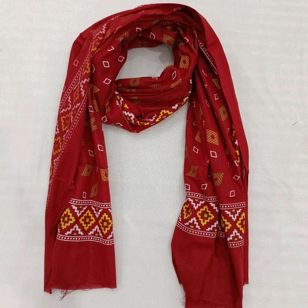 Twokart Cotton 265 GSM Bath, Face, Hair, Hand, Beach Gamcha (Red) Chanderi Gamchha - Free Size, Red