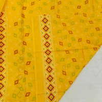 Twokart Cotton 265 GSM Bath, Face, Hair, Hand, Beach Gamcha (Yellow) Chanderi Gamchha - Free Size, Yellow