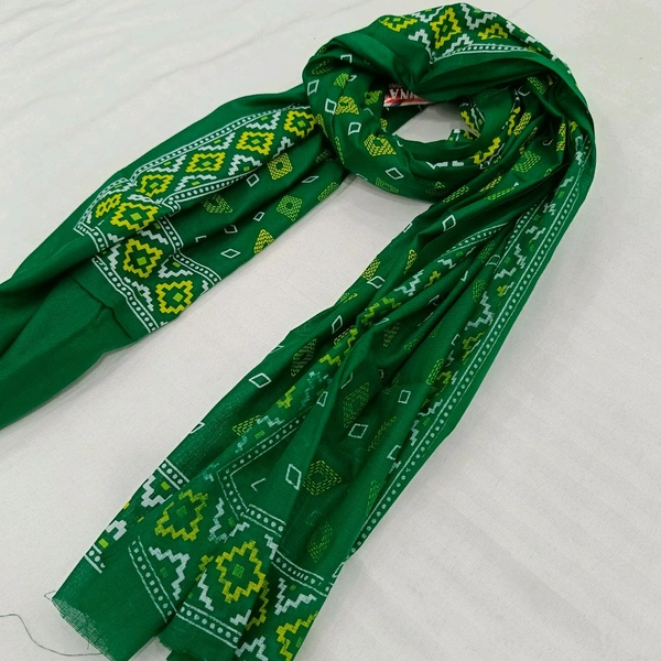 Twokart Cotton 265 GSM Bath, Face, Hair, Hand, Beach Gamcha (Green) Chanderi Gamchha - Free Size, Pine Green