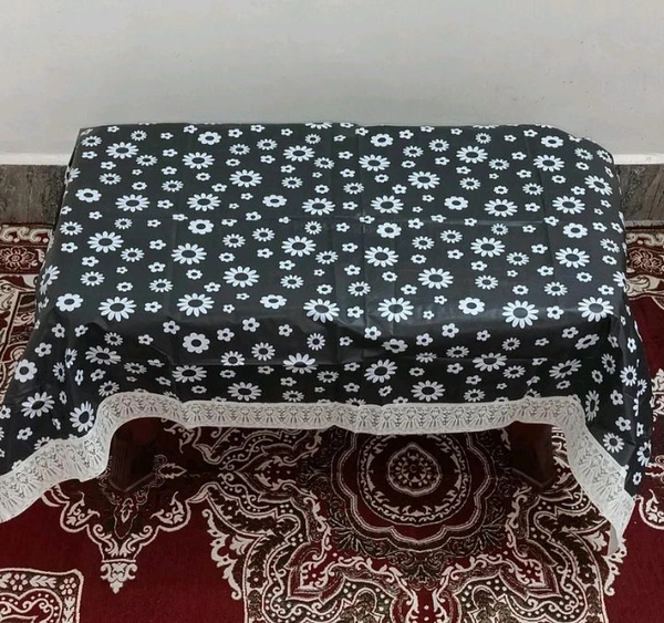 Twokart Floral 4 Seater Table Cover (,Multicolor, PVC) - 4 Seater