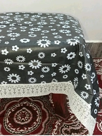 Twokart Floral 4 Seater Table Cover (,Multicolor, PVC) - 4 Seater