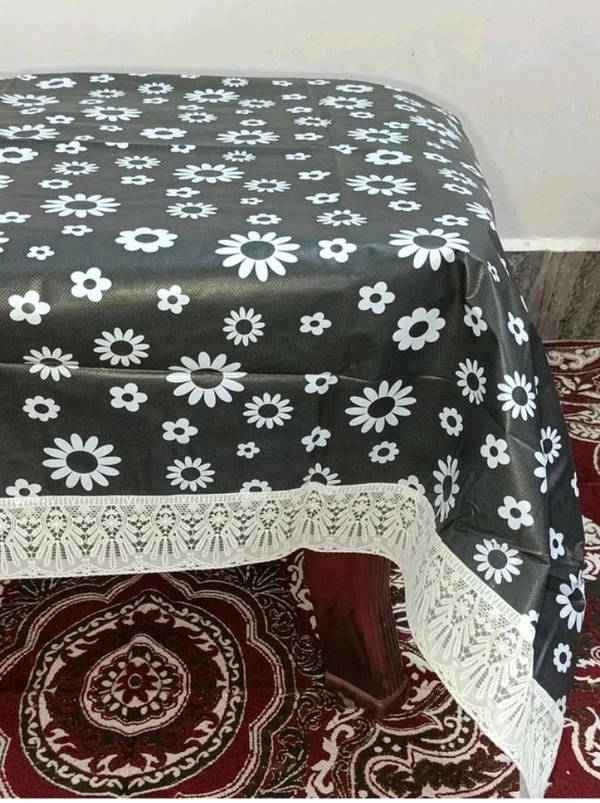 Twokart Floral 4 Seater Table Cover (,Multicolor, PVC) - 4 Seater