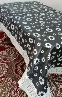 Twokart Floral 4 Seater Table Cover (,Multicolor, PVC) - 4 Seater