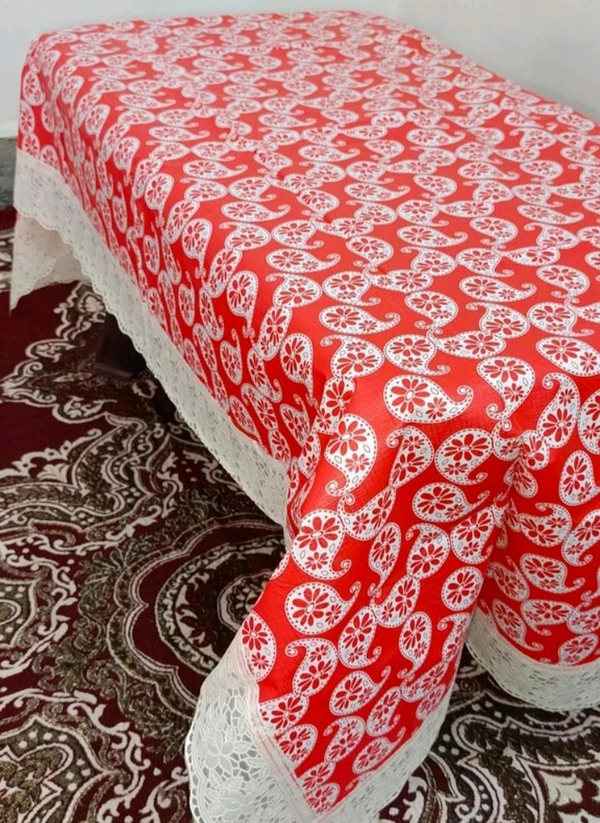 Twokart Floral 4 Seater Table Cover (,Multicolor, PVC) - 4 Seater