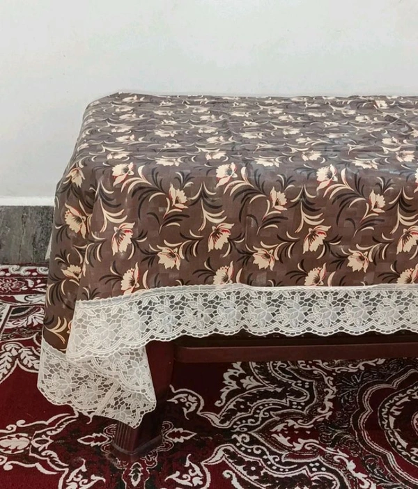 Twokart Floral 4 Seater Table Cover (,Multicolor, PVC) - 4 Seater