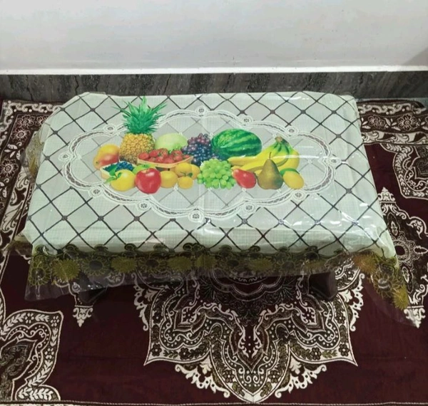 Twokart Floral 4 Seater Table Cover (,Multicolor, PVC) - 4 Seater