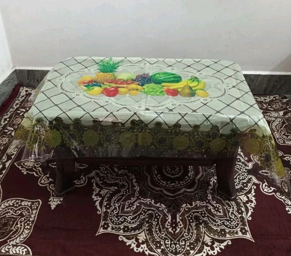 Twokart Floral 4 Seater Table Cover (,Multicolor, PVC) - 4 Seater