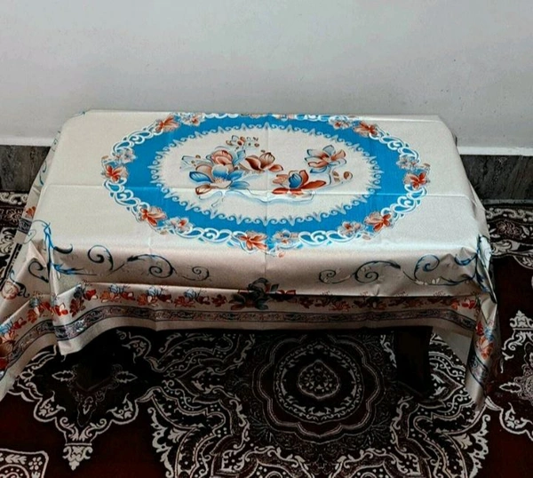 Twokart Floral 4 Seater Table Cover (,Multicolor, PVC) - 4 Seater