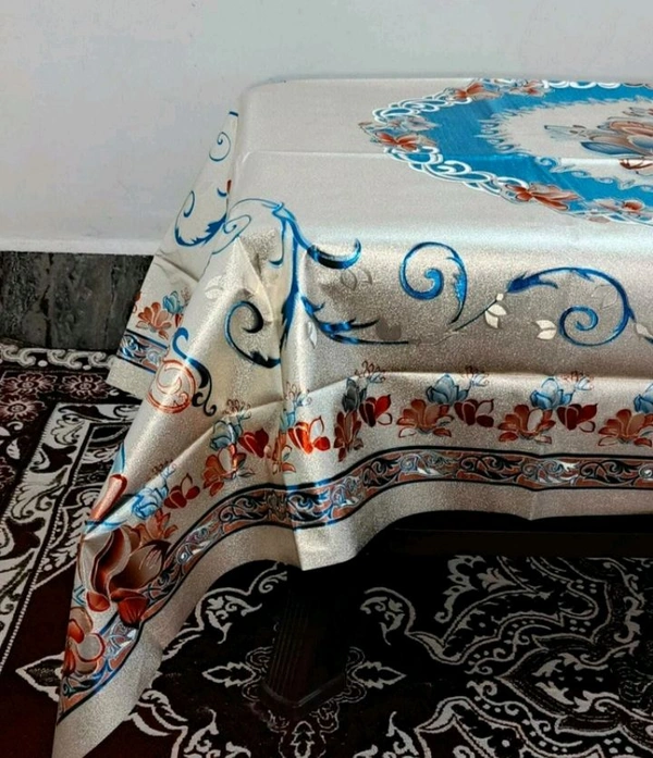 Twokart Floral 4 Seater Table Cover (,Multicolor, PVC) - 4 Seater
