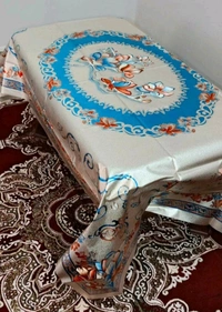 Twokart Floral 4 Seater Table Cover (,Multicolor, PVC) - 4 Seater