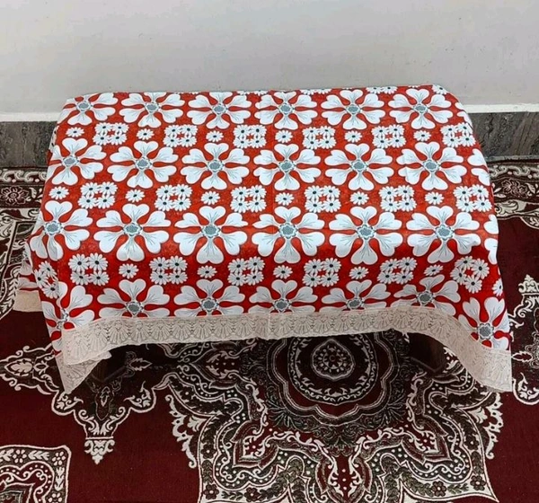Twokart Floral 4 Seater Table Cover (,Multicolor, PVC) - 4 Seater
