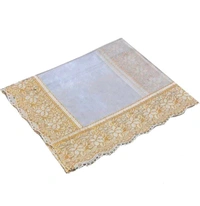 Twokart Floral 4 Seater Table Cover (Transparent, PVC) - 4 Seater
