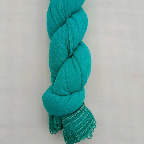 Twokart Chiffon Solid Women Duppata (Light Green, 2.25) - 2.25, Pine Green