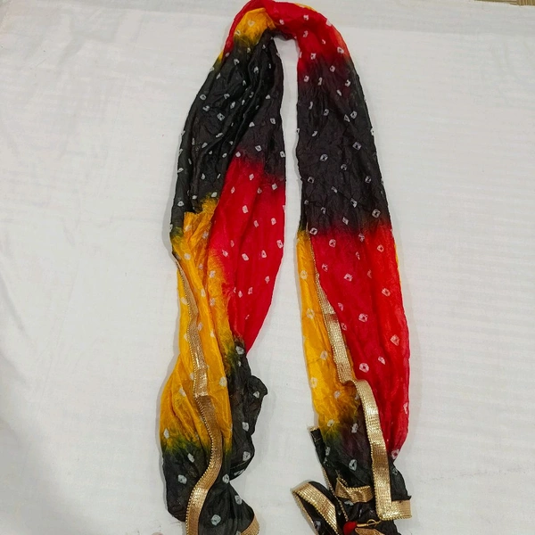 Twokart Art Silk Printed Women Duppata (Multicolor, 2.25) Pack Of 1