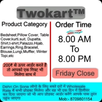 Twokart Pure Cotton Printed Women Duppata (Red, 2.25) Pack Of 1 - 2.25, Red