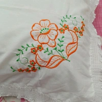 Twokart Hand Embroidery Cushion & Pillow Cover (Pack Of 2, White) (Pillow19) - White, 51×70