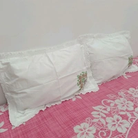 Twokart Hand Embroidery Cushion & Pillow Cover (Pack Of 2, White) (Pillow20) - White, 51×70