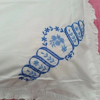Twokart Hand Embroidery Cushion & Pillow Cover (Pack Of 2, White) (Pillow21) - White, 51×70