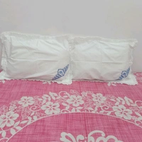 Twokart Hand Embroidery Cushion & Pillow Cover (Pack Of 2, White) (Pillow21) - White, 51×70