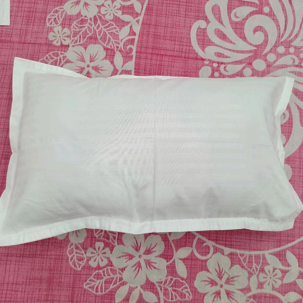 Twokart Plain Cushion & Pillow Cover (Pack Of 2, White, Cotton) (Pillow23) - White, 47×70