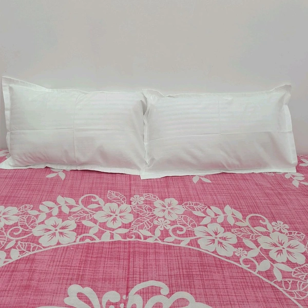 Twokart Plain Cushion & Pillow Cover (Pack Of 2, White, Cotton) (Pillow23) - White, 47×70