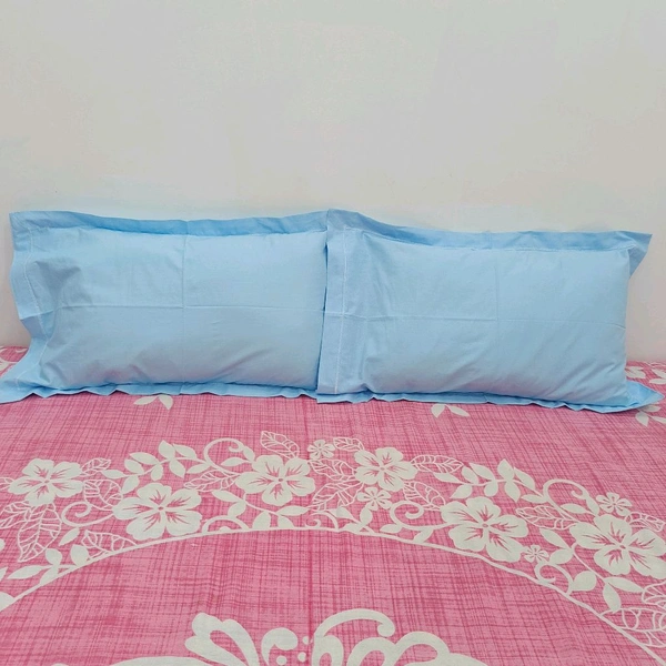 Twokart Plain Cushion & Pillow Cover (Pack Of 2, Light Blue, Cotton) (Pillow24) - 47×70, Royal Blue