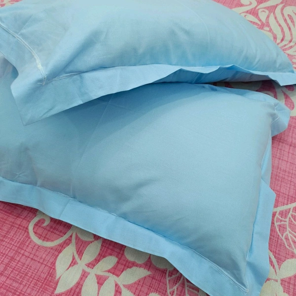 Twokart Plain Cushion & Pillow Cover (Pack Of 2, Light Blue, Cotton) (Pillow24) - 47×70, Royal Blue