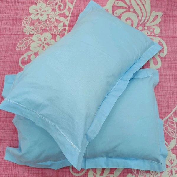 Twokart Plain Cushion & Pillow Cover (Pack Of 2, Light Blue, Cotton) (Pillow24) - 47×70, Royal Blue