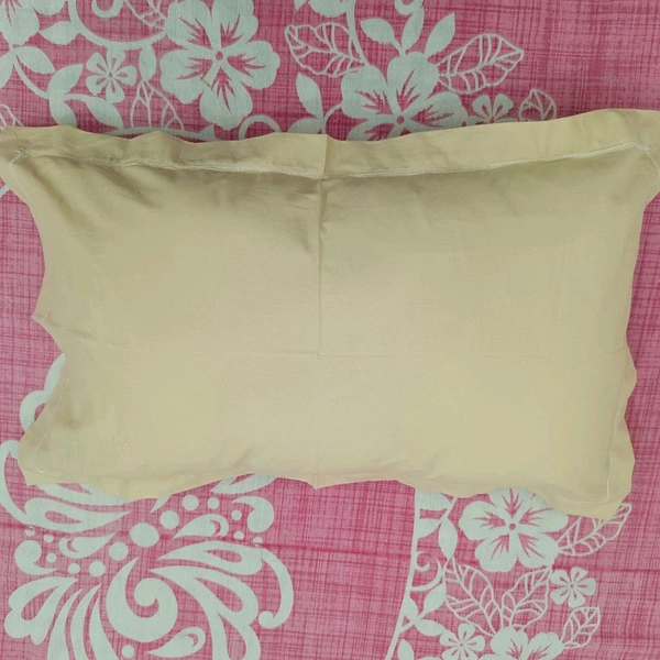Twokart Plain Cushion & Pillow Cover (Pack Of 2, Cream, Cotton) (Pillow25) - 47×70, Cream