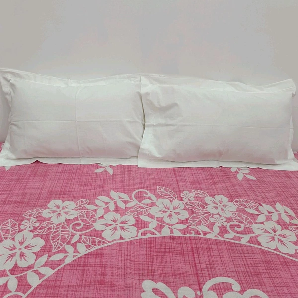 Twokart Plain Cushion & Pillow Cover (Pack Of 2, White, Cotton) (Pillow26) - 47×70, White