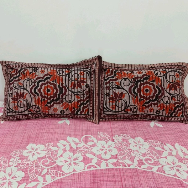 Twokart Printed Cushion & Pillow Cover (Pack Of 2, Multicolor, Cotton) (Pillow31) - Clam Shell, 51×70