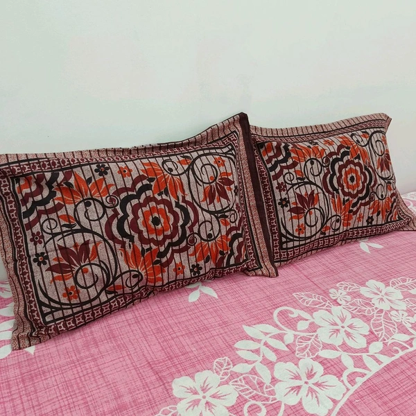 Twokart Printed Cushion & Pillow Cover (Pack Of 2, Multicolor, Cotton) (Pillow31) - Clam Shell, 51×70