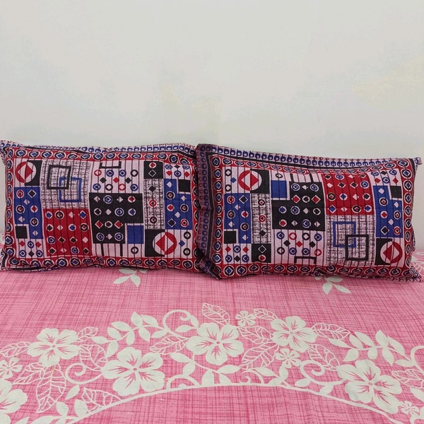 Twokart Printed Cushion & Pillow Cover (Pack Of 2, Multicolor, Cotton) (Pillow32) - 51×70, Blush Pink