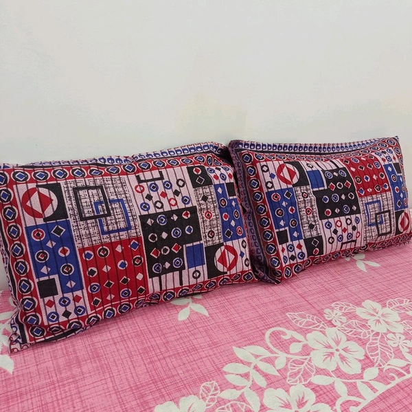 Twokart Printed Cushion & Pillow Cover (Pack Of 2, Multicolor, Cotton) (Pillow32) - 51×70, Blush Pink