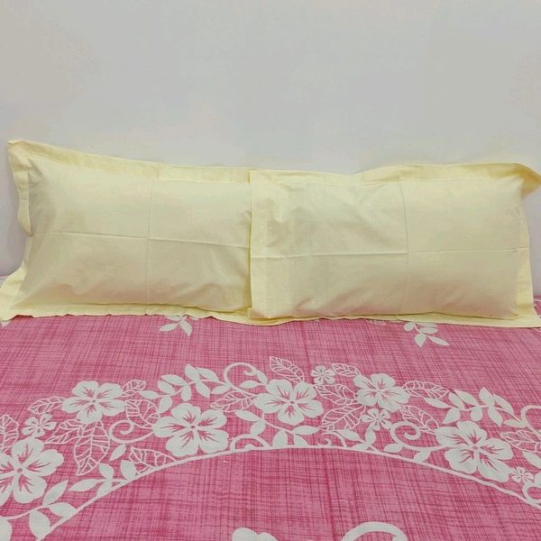 Twokart Plain Cushion & Pillow Cover (Pack Of 2, Light Green, Cotton) (Pillow27) - 47×70, Green