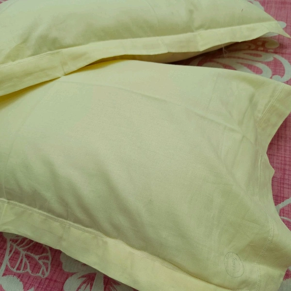 Twokart Plain Cushion & Pillow Cover (Pack Of 2, Light Green, Cotton) (Pillow27) - 47×70, Green