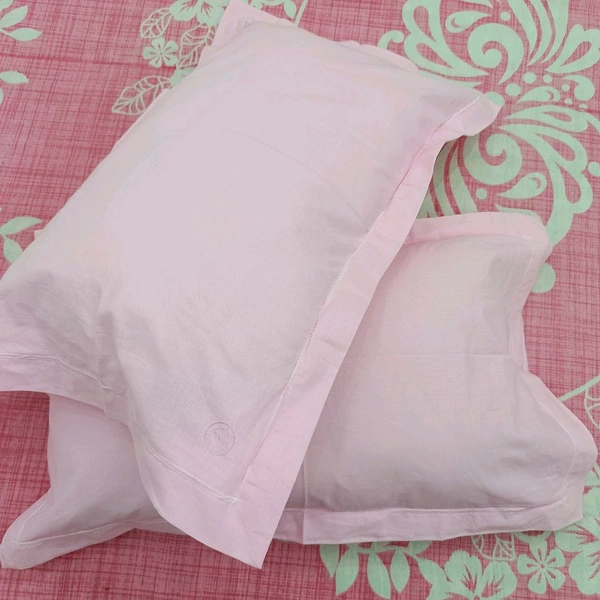 Twokart Plain Cushion & Pillow Cover (Pack Of 2, Pink, Cotton) (Pillow28) - 47×70, Pink