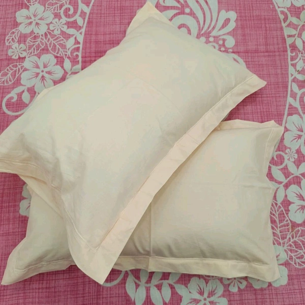 Twokart Plain Cushion & Pillow Cover (Pack Of 2, Peach, Cotton) (Pillow29) - 47×70, Peach