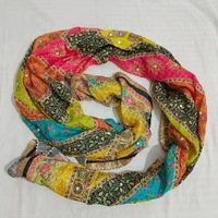 Twokart Cotton Silk Graphic Print Women Dupatta (Multicolor, 2.25) Pack Of 1 , D30 - 2.25, Parsley