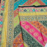 Twokart Cotton Silk Graphic Print Women Dupatta (Multicolor, 2.25) Pack Of 1 , D30 - 2.25, Parsley