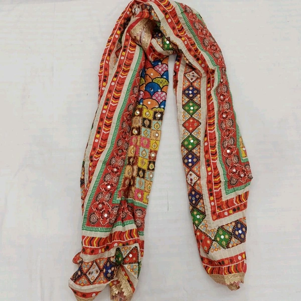 Twokart Cotton Silk Graphic Print Women Dupatta (Multicolor, 2.25) Pack Of 1 , D31 - 2.25, Parsley