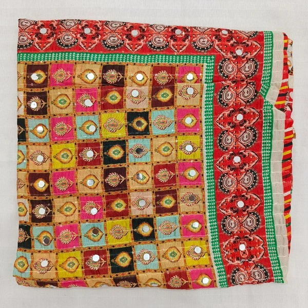 Twokart Cotton Silk Graphic Print Women Dupatta (Multicolor, 2.25) Pack Of 1 , D31 - 2.25, Parsley