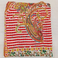 Twokart Cotton Silk Graphic Print Women Dupatta (Multicolor, 2.25) Pack Of 1 , D33 - 2.25, Spring Rain