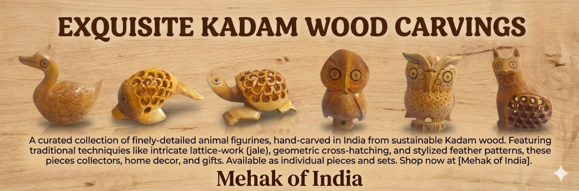 Wooden Animal Figurine