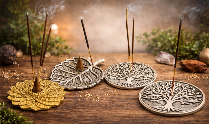 Artisan Brass Incense Burner Collection