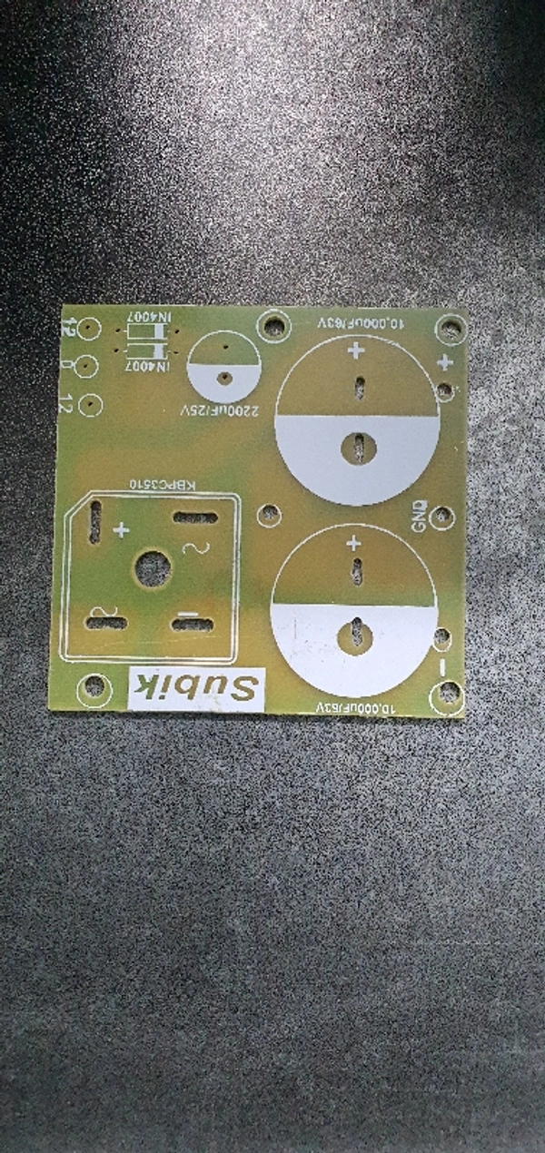 2 Capacitor PCB With Bridge Diode 