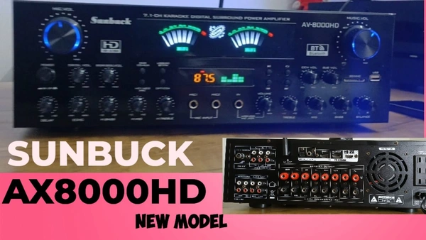 SUNBUCK AX 8000hd Digital Karaoke Amplifier 7.1