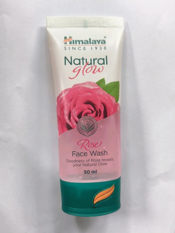 HIMALAYA NATURAL GLOW ROSE FACE WASH - 50ML