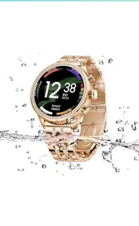 Gen 9 Diamond Strap HD Display 2 Straps Bluetooth Calling Smartwatch for Mens and Womens with 500+ Watch Faces (Rose Gold & Pink Strap)